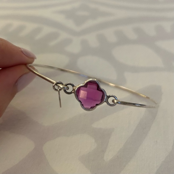 Stia Silver Amethyst Bracelet - MUST GO - Picture 2 of 3